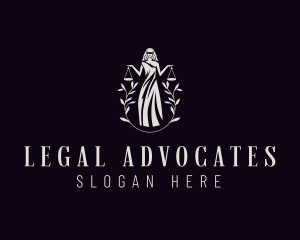 Paralegal Woman Scale logo design