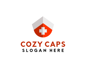 Nurse Cap First Aid Kit logo design