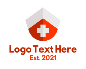 Health Center - Nurse Cap First Aid Kit logo design