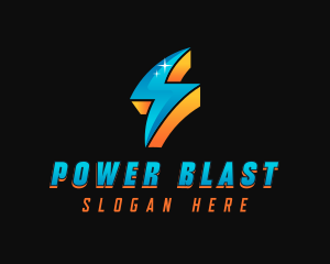 Power Electrical Bolt logo design