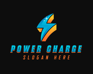 Power Electrical Bolt logo design