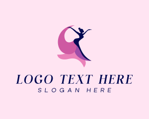 Gymnast - Dance Sports Gymnastics logo design