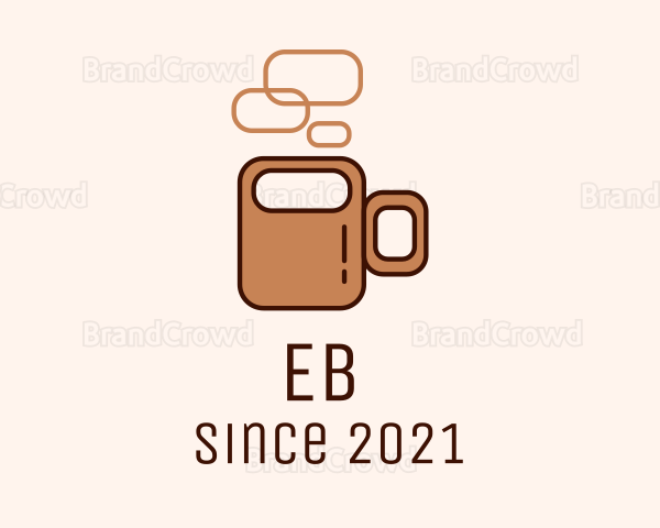 Brown Coffee Mug Logo