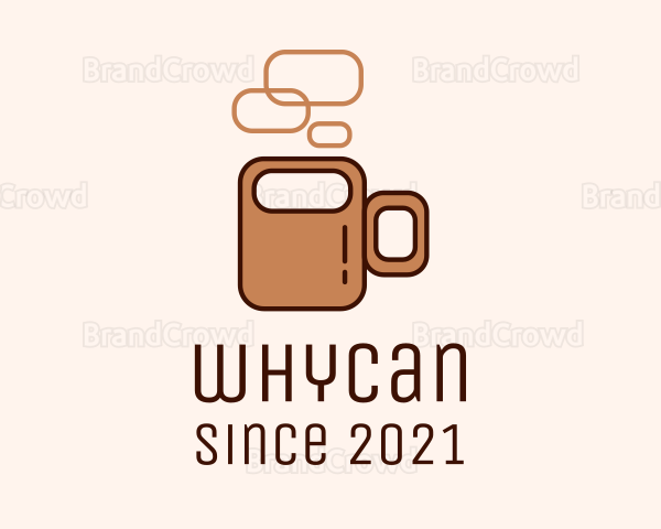 Brown Coffee Mug Logo