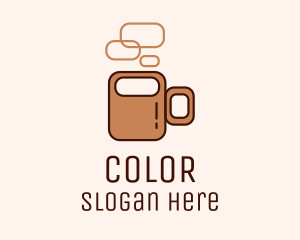 Brown Coffee Mug  Logo