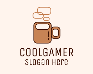 Brown Coffee Mug  Logo