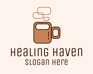 Brown Coffee Mug  Logo