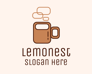 Brown Coffee Mug  Logo