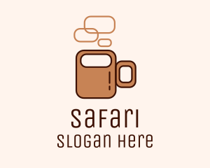 Brown Coffee Mug  Logo