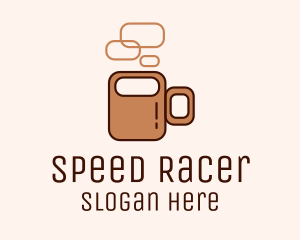 Brown Coffee Mug  Logo