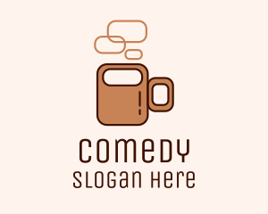 Brown Coffee Mug  Logo