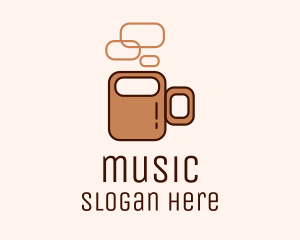 Brown Coffee Mug  Logo