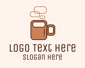 Brown Coffee Mug  Logo