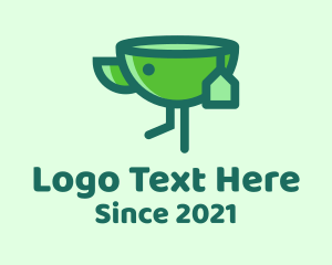Tea Shop - Bird Tea Mug logo design