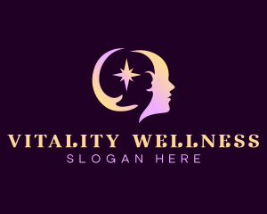 Human Hand Star Wellness logo design