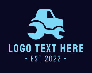 Car Rental - Wrench Truck Repair logo design