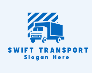 Delivery Truck Transportation logo design