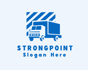Distribution - Delivery Truck Transportation logo design