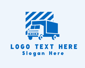 Delivery Truck Transportation logo design