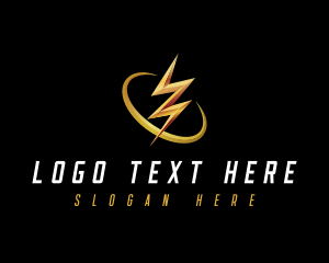 Voltage - Lightning Electric Bolt logo design