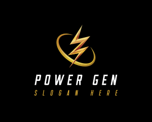 Generator - Lightning Electric Bolt logo design