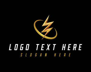 Battery - Lightning Electric Bolt logo design