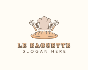 Baguette - Whisk Bread Caterer logo design