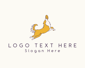 Dog - Pet Dog Frisbee logo design