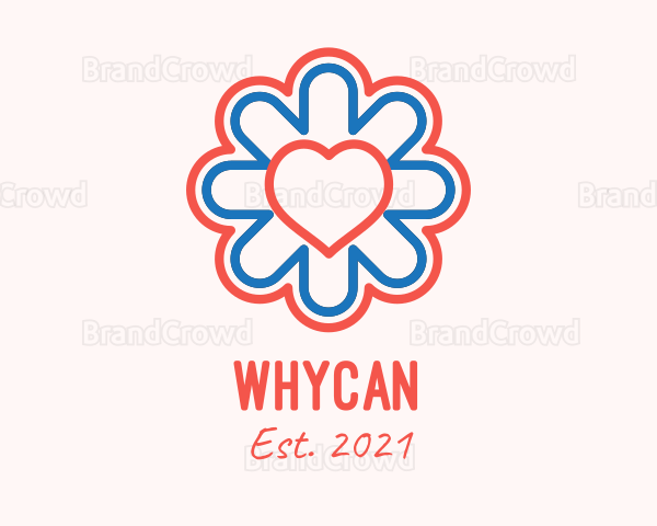 Medical Floral Heart Logo