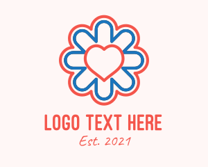 Emergency - Medical Floral Heart logo design