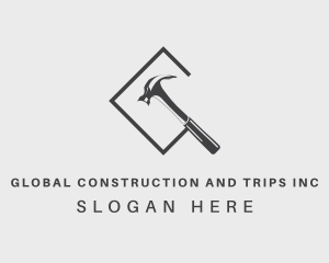 Contstruction - Handyman Gray Hammer logo design