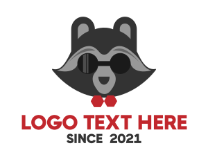 Mascot - Gray Raccoon Mascot logo design