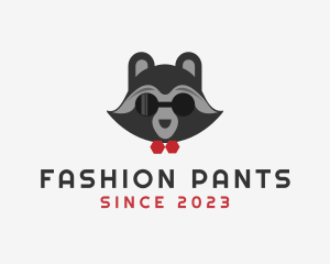 Fashion Raccoon Shades logo design