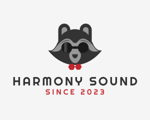 Toy Shop - Fashion Raccoon Shades logo design