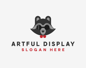 Fashion Raccoon Shades logo design