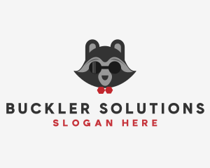 Fashion Raccoon Shades logo design