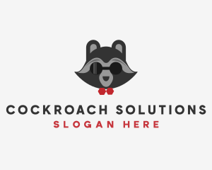 Fashion Raccoon Shades logo design