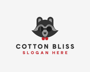 Fashion Raccoon Shades logo design