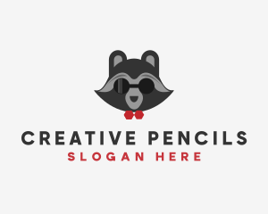 Fashion Raccoon Shades logo design