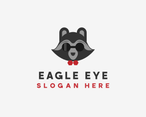 Fashion Raccoon Shades logo design