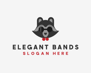 Fashion Raccoon Shades logo design