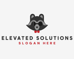 Fashion Raccoon Shades logo design