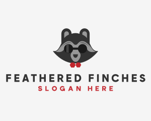 Fashion Raccoon Shades logo design