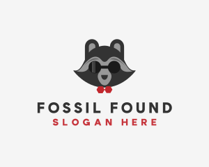 Fashion Raccoon Shades logo design