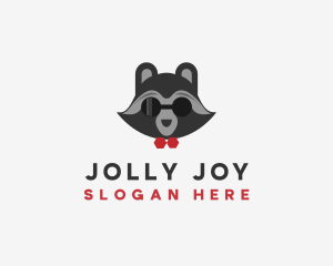 Fashion Raccoon Shades logo design