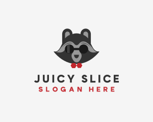 Fashion Raccoon Shades logo design