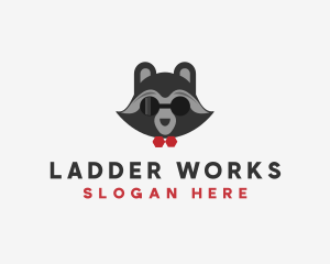 Fashion Raccoon Shades logo design