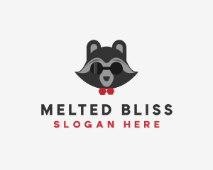 Fashion Raccoon Shades logo design