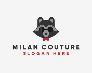 Fashion Raccoon Shades logo design