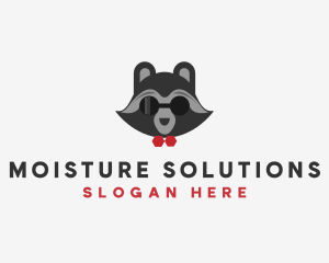 Fashion Raccoon Shades logo design